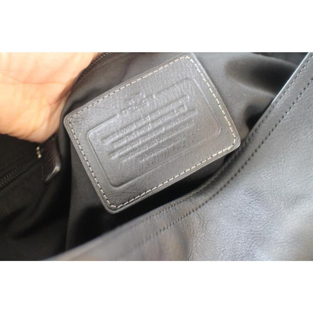 (Z) COACH HERITAGE LEATHER MESSENGER (COACH F70556) SILVER/BLK (900 - Picture 11 of 12